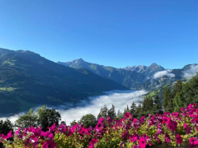 Ferienhaus Zillertal Panorama Blick Balkon Sauna